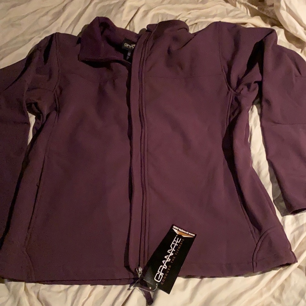 XSMALL Granyte Jacket Eggplant NWT Camping Fall Camping Wind Resistant